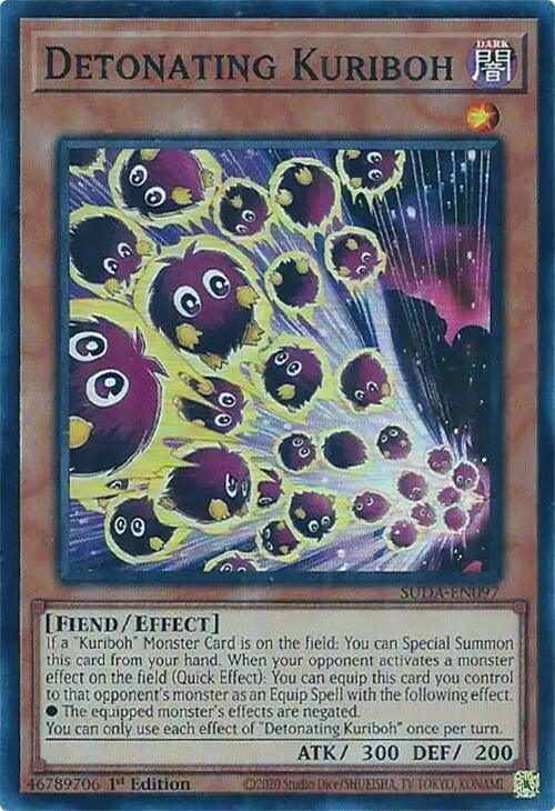 Detonating Kuriboh [SUDA-EN097] Super Rare (ONLINE ORDER ONLY)