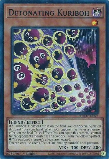 Detonating Kuriboh [SUDA-EN097] Super Rare (ONLINE ORDER ONLY)
