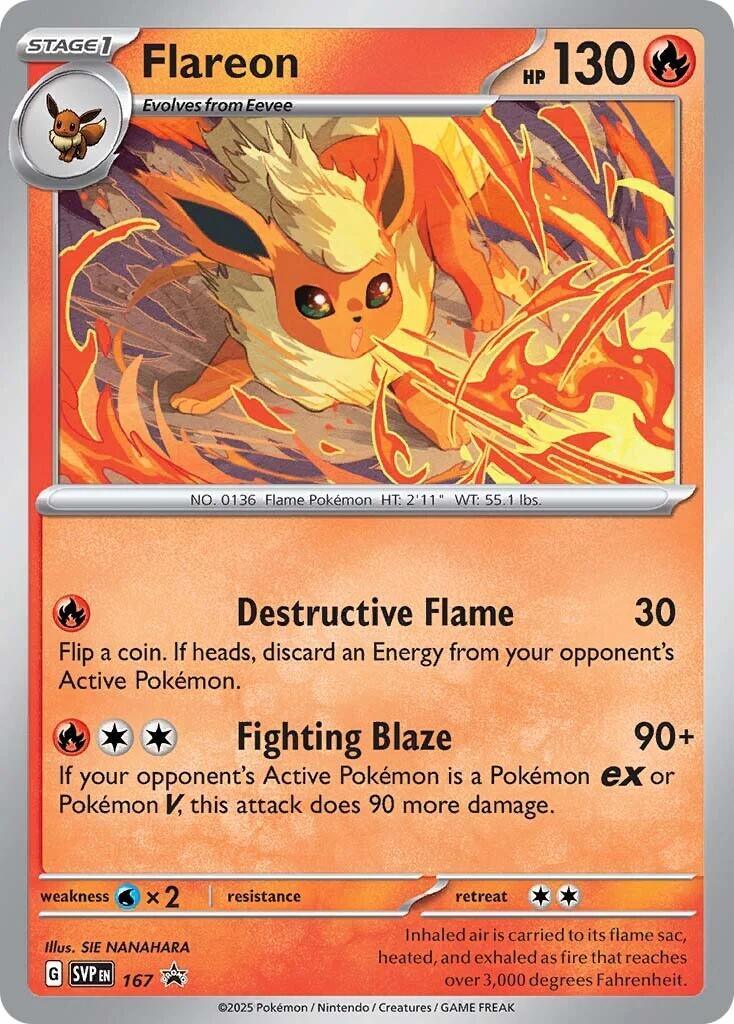 Flareon (SVP167) [Scarlet & Violet: Black Star Promos] (ONLINE ORDER ONLY)