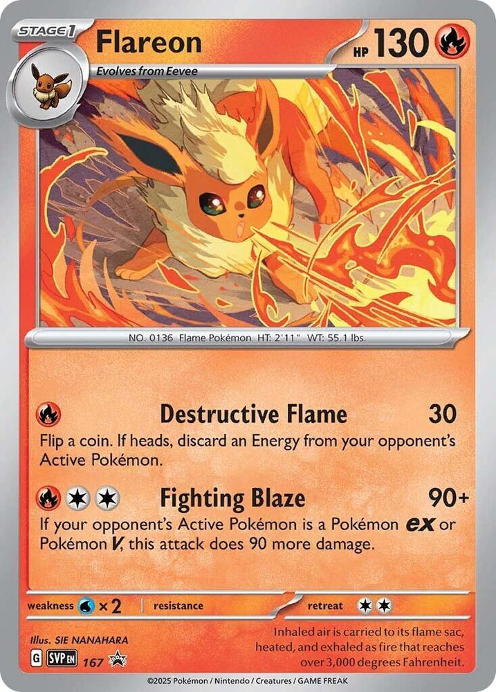 Flareon (SVP167) [Scarlet & Violet: Black Star Promos] (ONLINE ORDER ONLY)