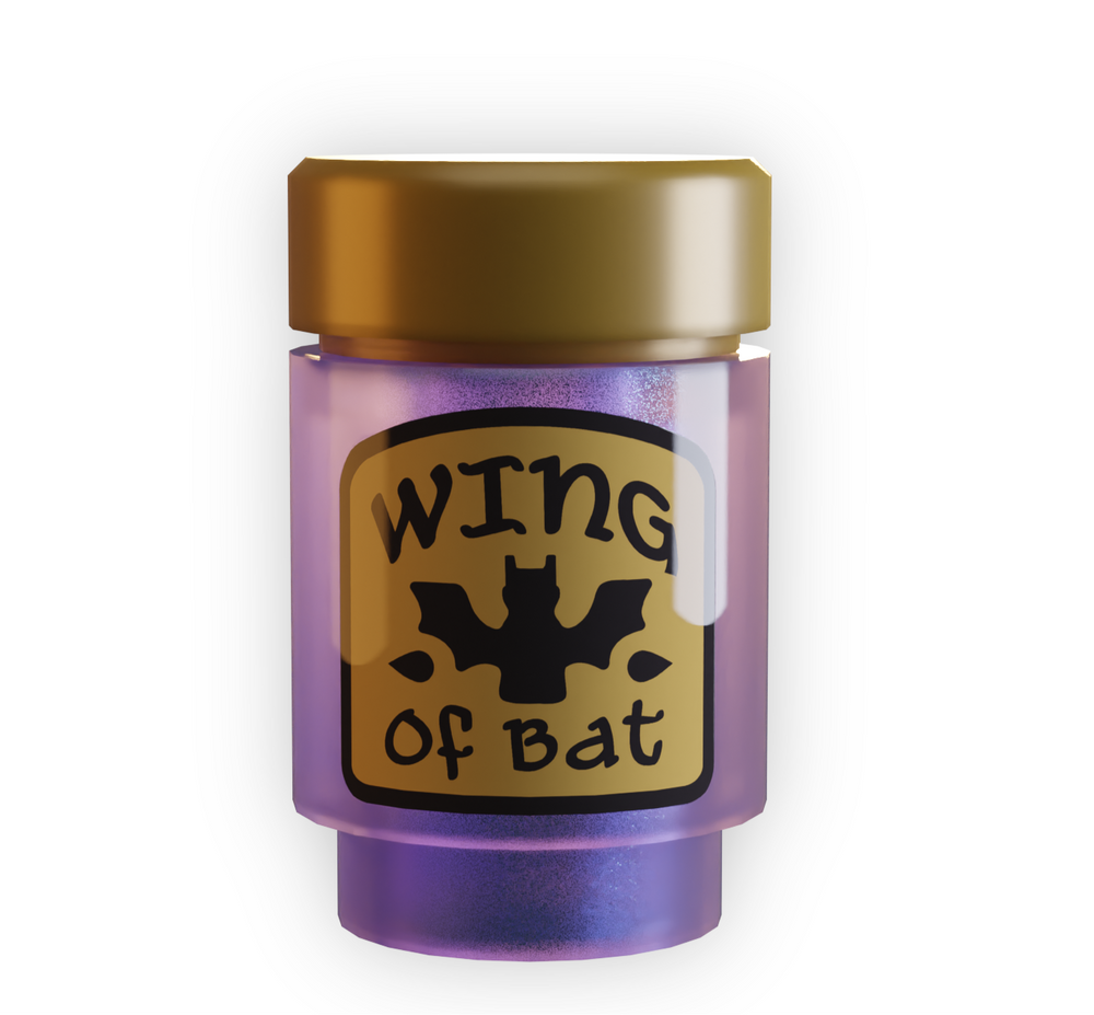 Wing of Bat Potion Bottle for Minifigs (ONLINE ORDER ONLY)
