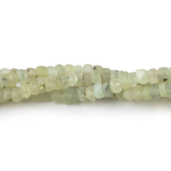 4-5mm Frosted Prehnite Plain Rondelle Beads 13 inch 118 pieces (ONLINE ORDER ONLY)