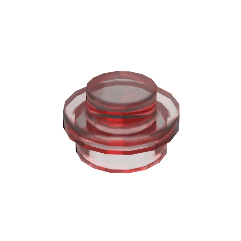 Transparent Red 4073 1x1 Round Plate Brick – Choose Quantity – LEGO® Compatible Bulk Lot (ONLINE ORDER ONLY)
