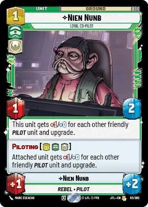 Nien Nunb - Loyal Co-Pilot (093/257) [Jump to Lightspeed] (ONLINE ORDER ONLY)