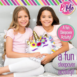 B Me DIY Unicorn Pillow Kit for Girls - No Sew Unicorn Throw Pillow - BM-DIYUNIPILL-61427 (ONLINE ORDER ONLY)