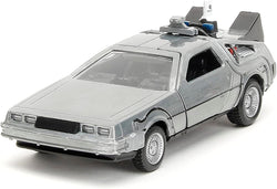 Back to the Future Hollywood Rides 1:32 scale DeLorean Time Machine 3-Pack