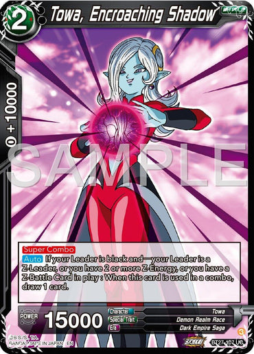 Towa, Encroaching Shadow (BT27-107) [History of Z] (ONLINE ORDER ONLY)