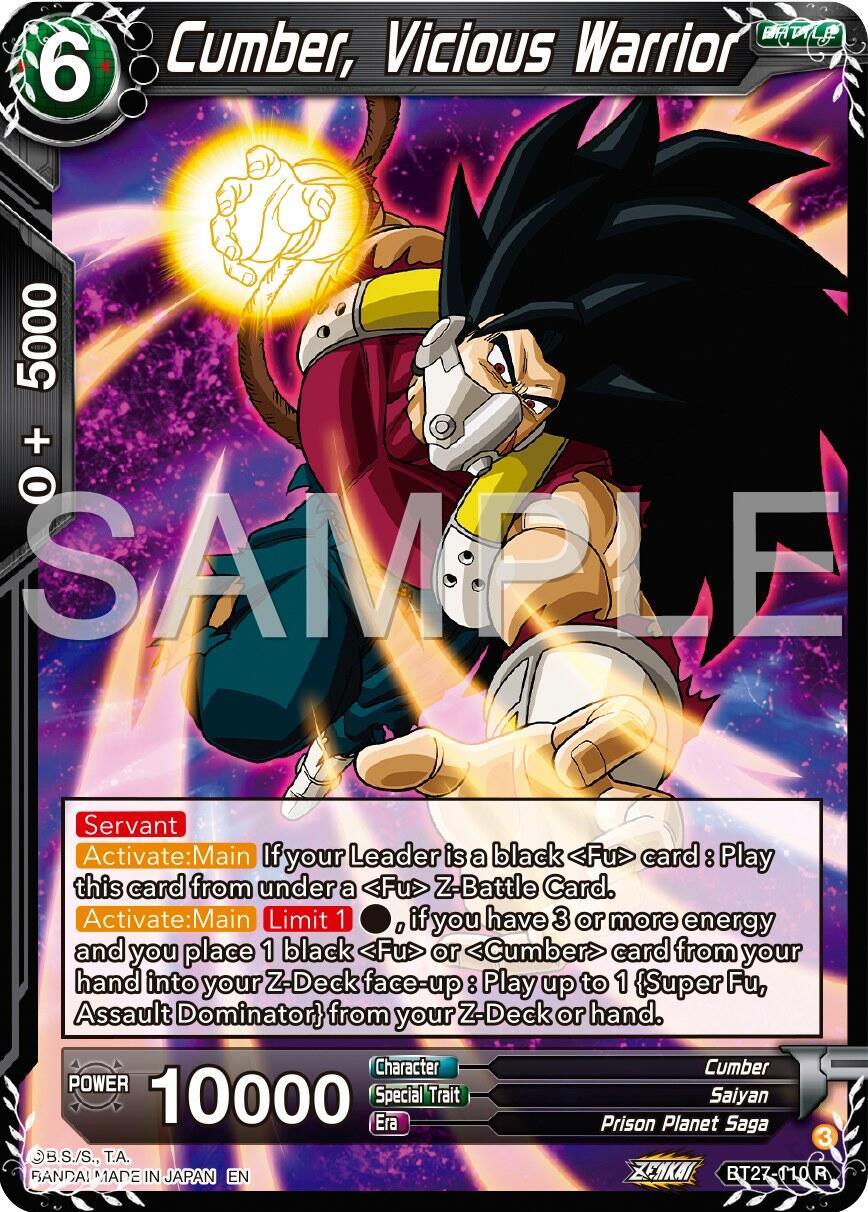 Cumber, Vicious Warrior (BT27-110) [History of Z] (ONLINE ORDER ONLY)