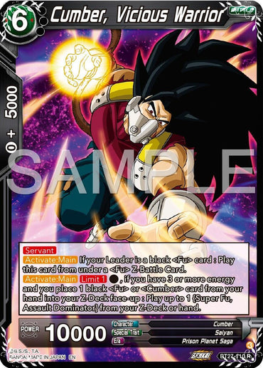 Cumber, Vicious Warrior (BT27-110) [History of Z] (ONLINE ORDER ONLY)