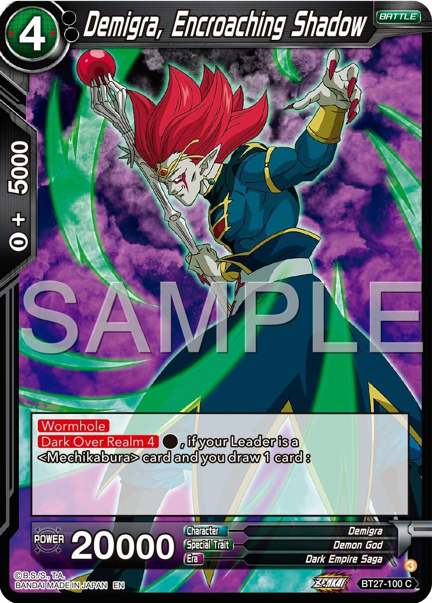 Demigra, Encroaching Shadow (BT27-100) [History of Z] (ONLINE ORDER ONLY)