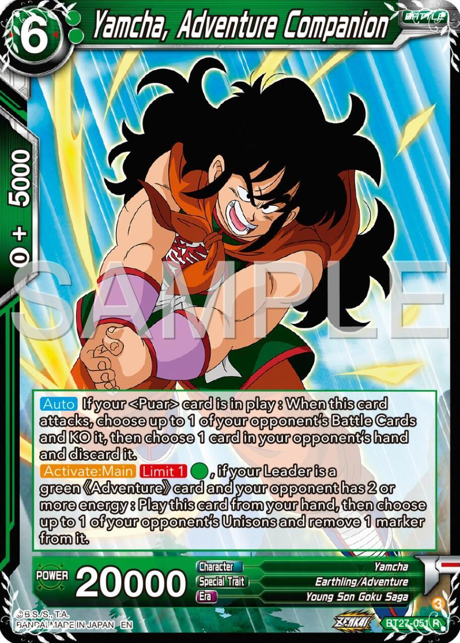 Yamcha, Adventure Companion (BT27-051) [History of Z] (ONLINE ORDER ONLY)