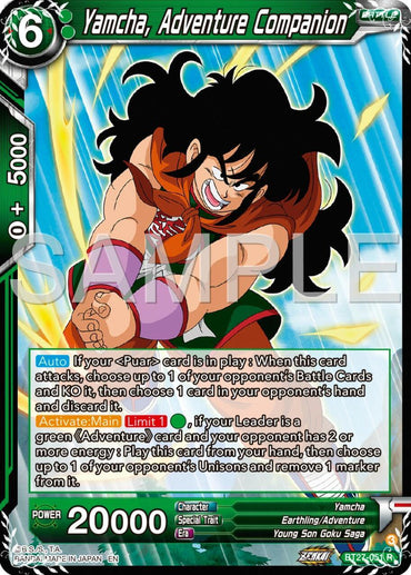 Yamcha, Adventure Companion (BT27-051) [History of Z] (ONLINE ORDER ONLY)