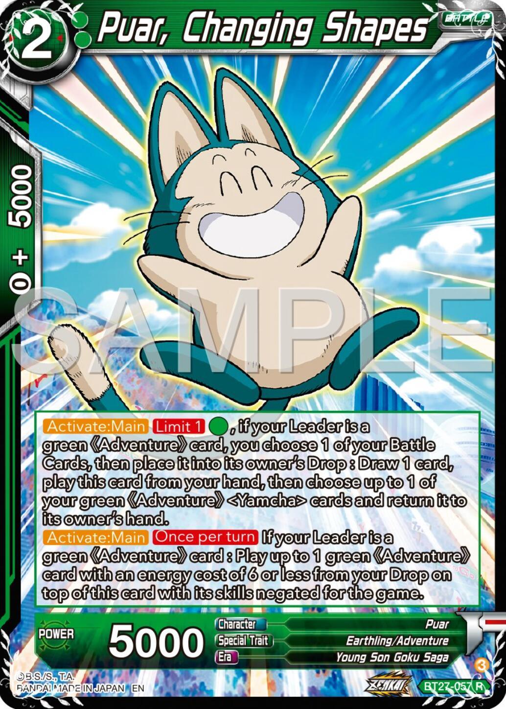 Puar, Changing Shapes (BT27-057) [History of Z] (ONLINE ORDER ONLY)