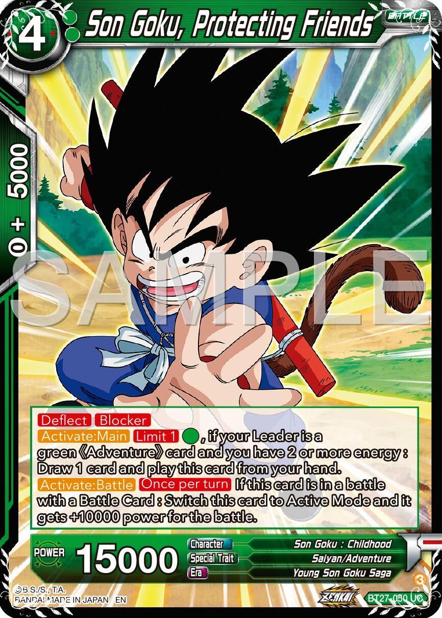 Son Goku, Protecting Friends (BT27-050) [History of Z] (ONLINE ORDER ONLY)