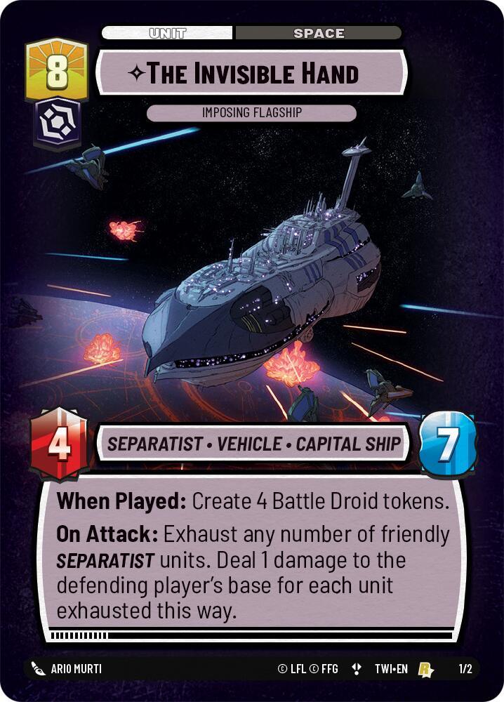 The Invisible Hand - Imposing Flagship (Store Showdown) (1/2) [Twilight of the Republic Promos] (ONLINE ORDER ONLY)