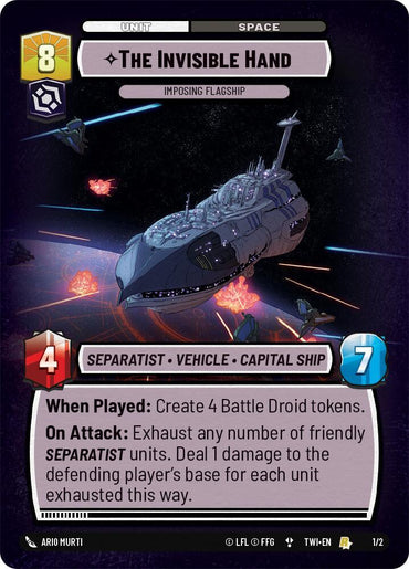 The Invisible Hand - Imposing Flagship (Store Showdown) (1/2) [Twilight of the Republic Promos] (ONLINE ORDER ONLY)