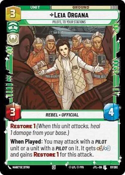 Leia Organa - Pilots, To Your Stations (097/257) [Jump to Lightspeed] (ONLINE ORDER ONLY)