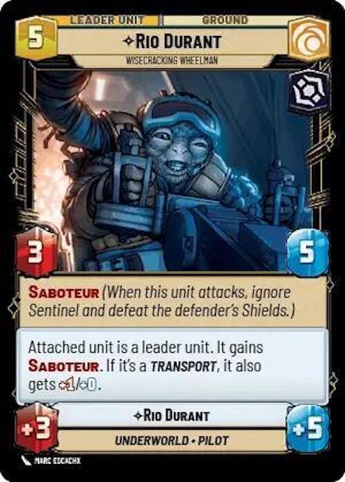 Rio Durant - Wisecrack Wheelman (015/257) [Jump to Lightspeed] (ONLINE ORDER ONLY)