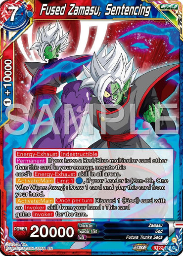 Fused Zamasu, Sentencing (BT27-116) [History of Z] (ONLINE ORDER ONLY)
