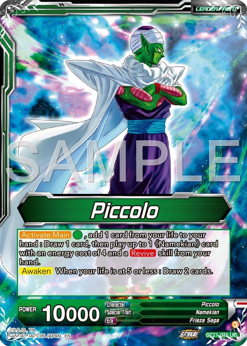 Piccolo // Piccolo, Brotherhood Bands (BT27-045) [History of Z] (ONLINE ORDER ONLY)