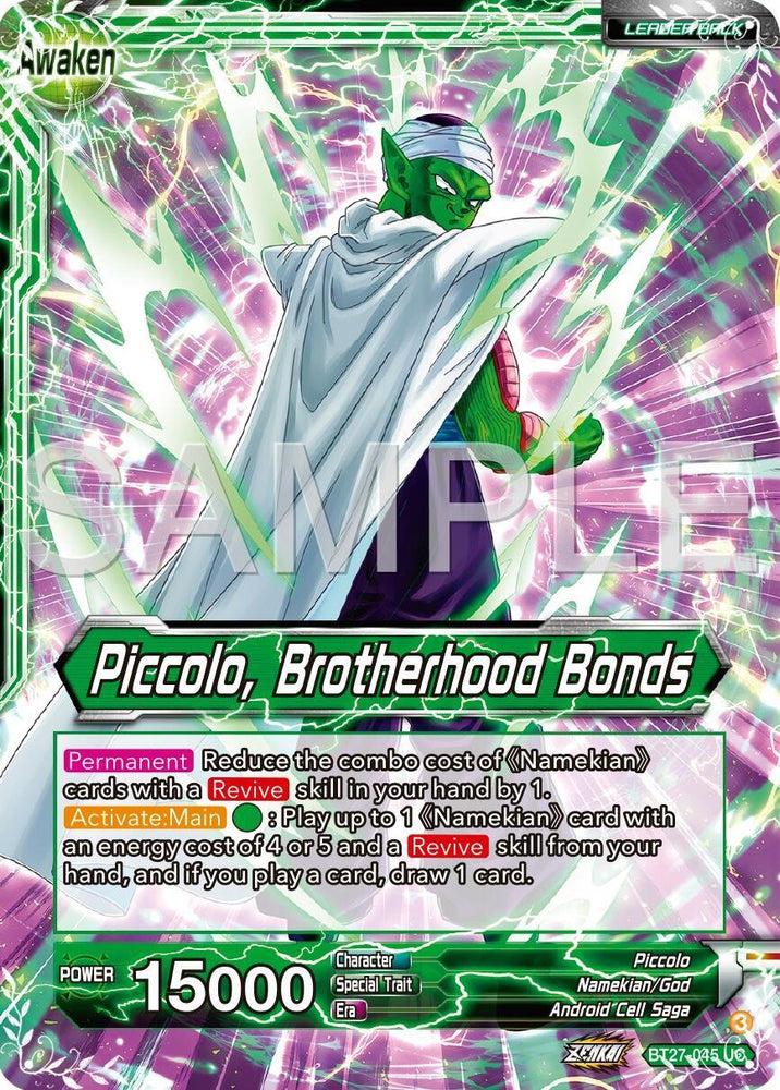 Piccolo // Piccolo, Brotherhood Bands (BT27-045) [History of Z] (ONLINE ORDER ONLY)
