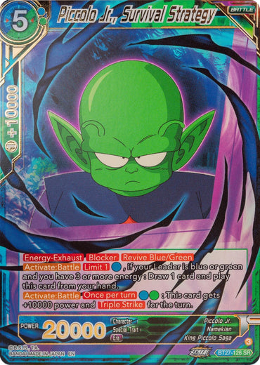 Piccolo Jr., Survival Strategy (BT27-126) [History of Z] (ONLINE ORDER ONLY)