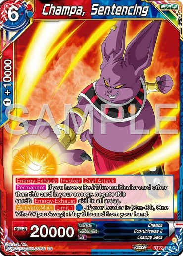 Champa, Sentencing (BT27-115) [History of Z] (ONLINE ORDER ONLY)