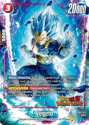 Vegeta (FB03-020) (Dragon Ball Z Dokkan Battle Alternate Art) [Raging Roar] (ONLINE ORDER ONLY)