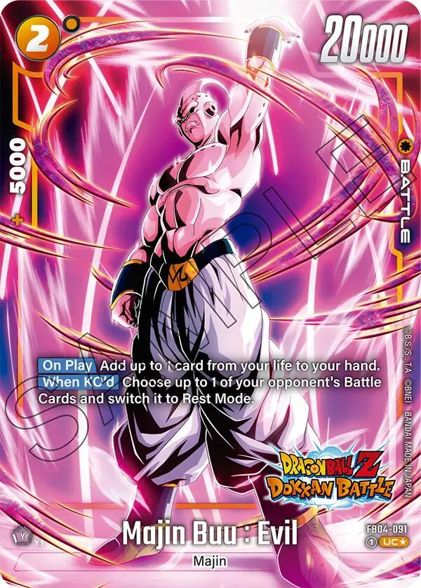 Majin Buu : Evil (FB04-091) (Dragon Ball Z Dokkan Battle Alternate Art) [Ultra Limit] (ONLINE ORDER ONLY)