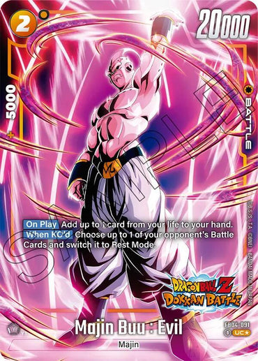 Majin Buu : Evil (FB04-091) (Dragon Ball Z Dokkan Battle Alternate Art) [Ultra Limit] (ONLINE ORDER ONLY)