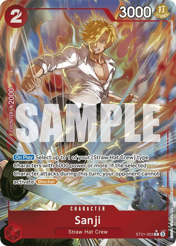 Sanji (Parallel) [Starter Deck EX: Gear 5] (ONLINE ORDER ONLY)