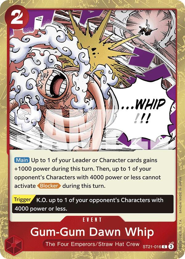 Gum-Gum Dawn Whip [Starter Deck EX: Gear 5] (ONLINE ORDER ONLY)