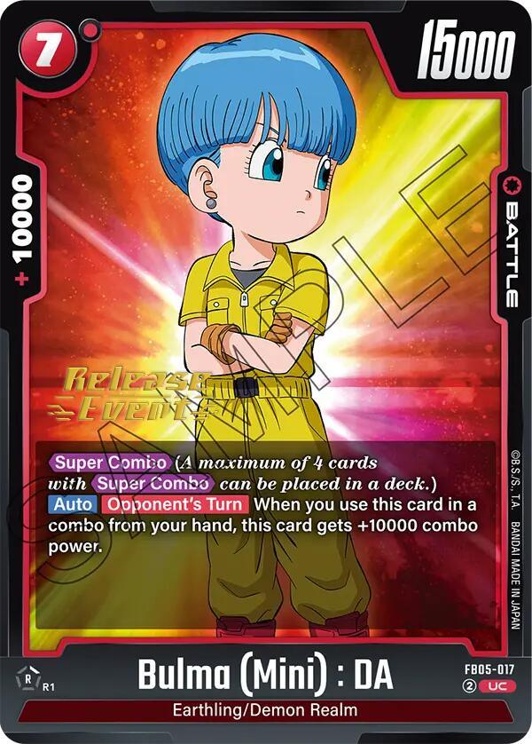 Bulma (Mini) : DA [New Adventure Release Event Cards] (ONLINE ORDER ONLY)