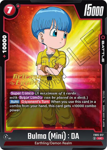 Bulma (Mini) : DA [New Adventure Release Event Cards] (ONLINE ORDER ONLY)