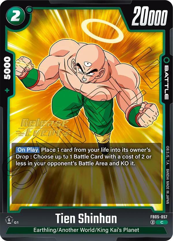 Tien Shinhan (FB05-057) [New Adventure Release Event Cards] (ONLINE ORDER ONLY)