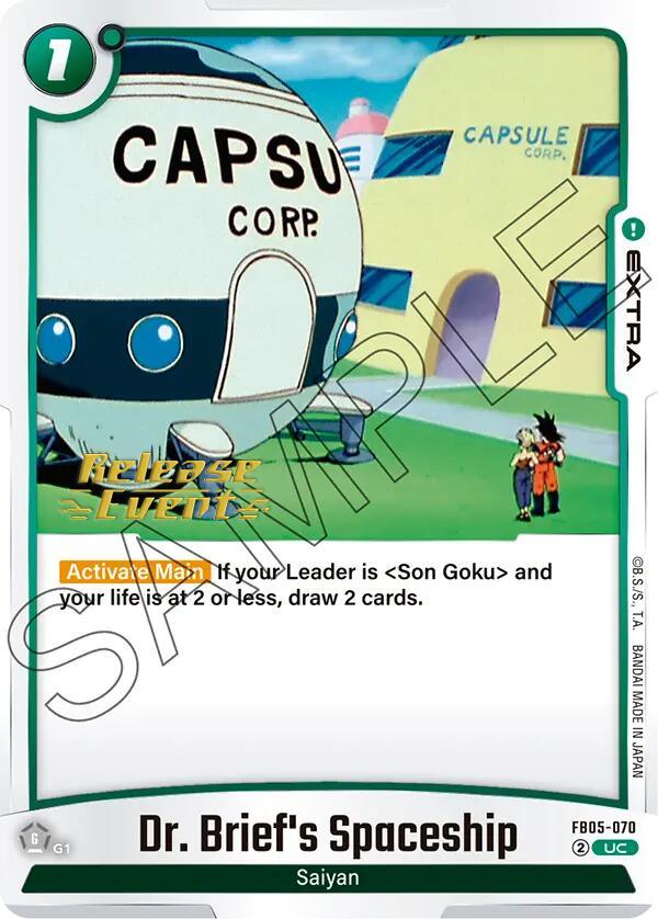 Dr. Brief's Spaceship [New Adventure Release Event Cards] (ONLINE ORDER ONLY)