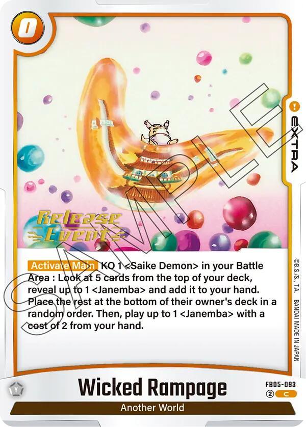 Wicked Rampage [New Adventure Release Event Cards] (ONLINE ORDER ONLY)