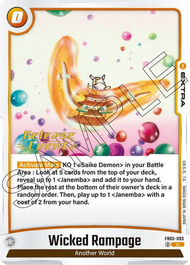 Wicked Rampage [New Adventure Release Event Cards] (ONLINE ORDER ONLY)