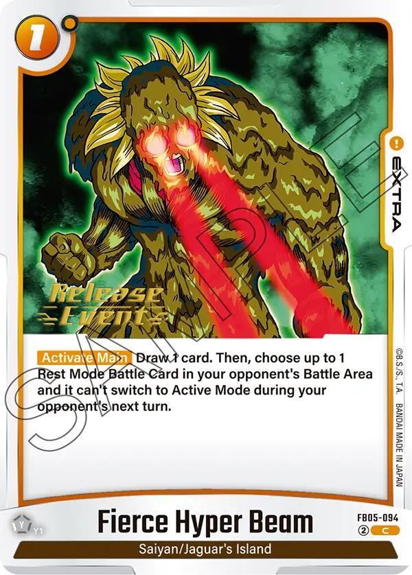 Fierce Hyper Beam [New Adventure Release Event Cards] (ONLINE ORDER ONLY)