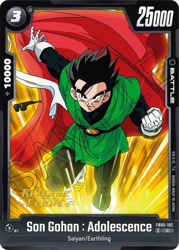 Son Gohan : Adolescence [New Adventure Release Event Cards] (ONLINE ORDER ONLY)