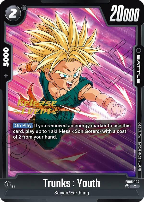 Trunks : Youth [New Adventure Release Event Cards] (ONLINE ORDER ONLY)