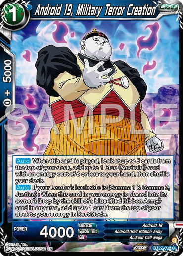 Andraid 19, Military Tenor Creation (BT27-032) [History of Z] (ONLINE ORDER ONLY)