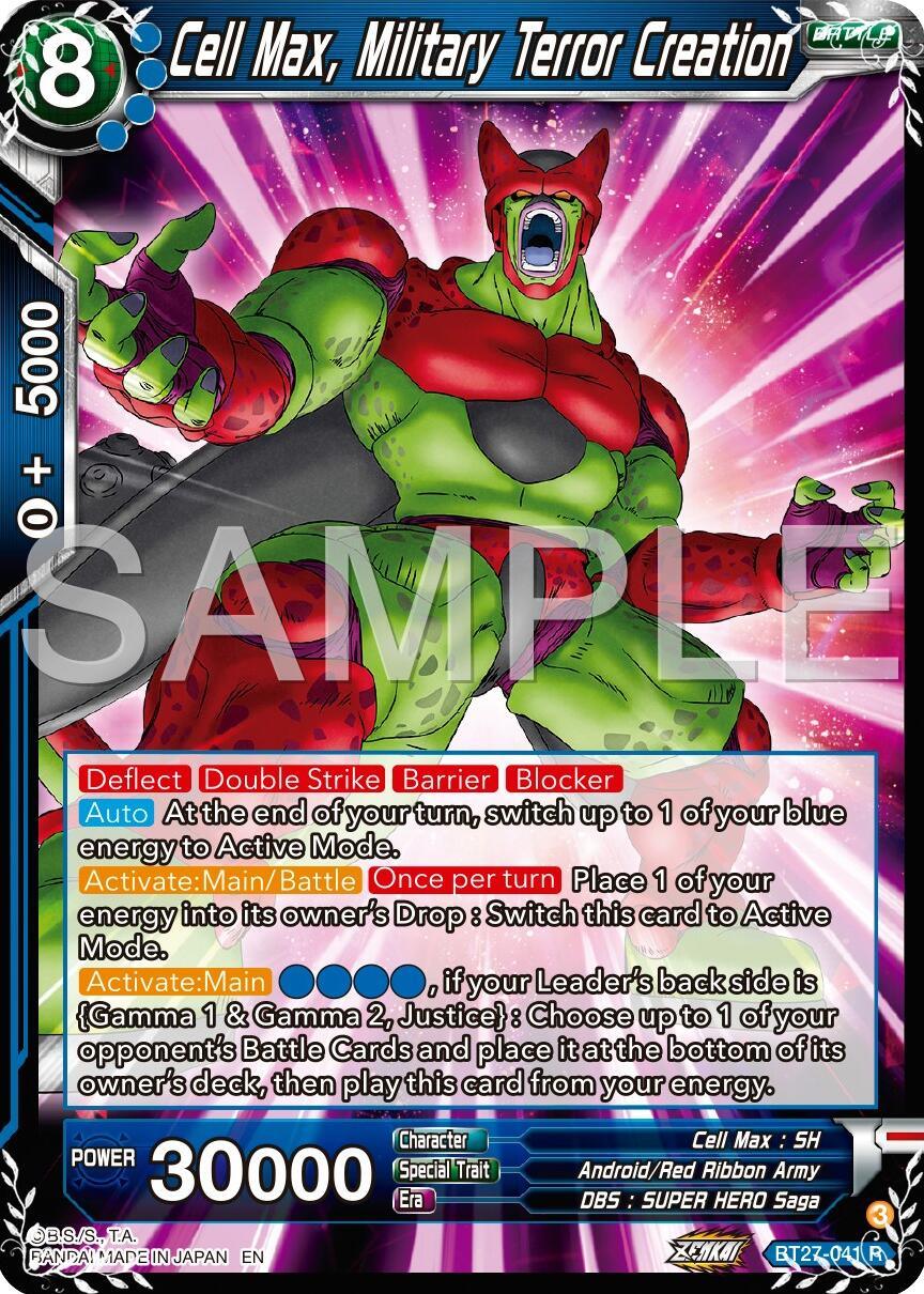 Cell Max, Military Terror Creation (BT27-041) [History of Z] (ONLINE ORDER ONLY)