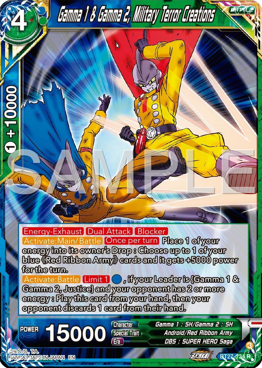 Gamna 1 & Gamma 2, Military Terror Creations (BT27-134) [History of Z] (ONLINE ORDER ONLY)