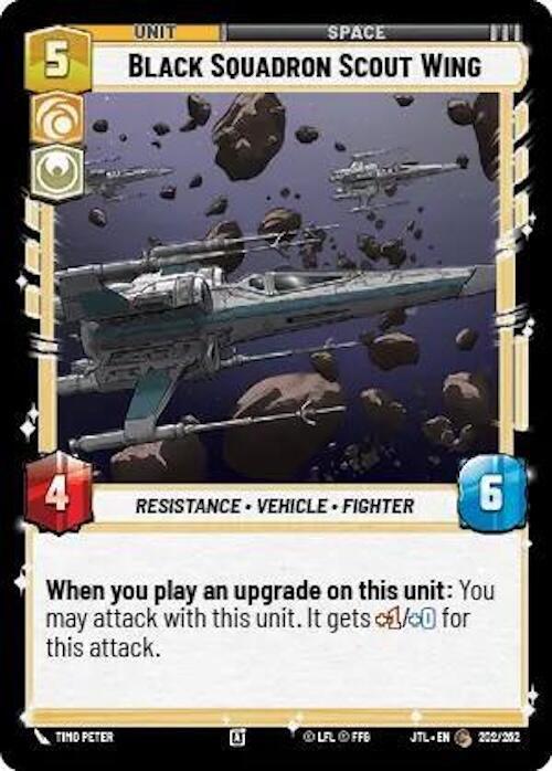 Black Squadron Scout Wing (202/257) [Jump to Lightspeed] (ONLINE ORDER ONLY)