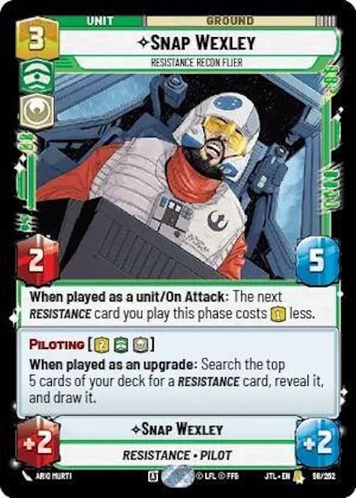 Snap Wexley - Resistance Recon Flier (098/257) [Jump to Lightspeed] (ONLINE ORDER ONLY)