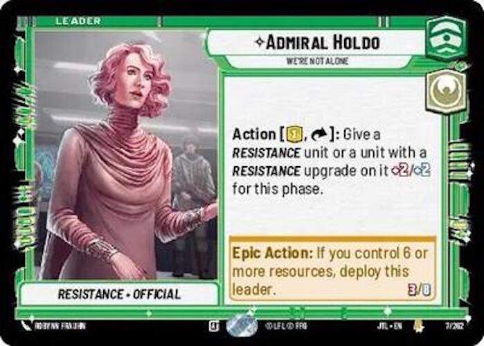 Admiral Holdo - We're Not Alone (007/257) [Jump to Lightspeed] (ONLINE ORDER ONLY)