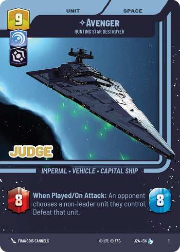 Avenger - Hunting Star Destroyer (1) [Judge Promos] (ONLINE ORDER ONLY)