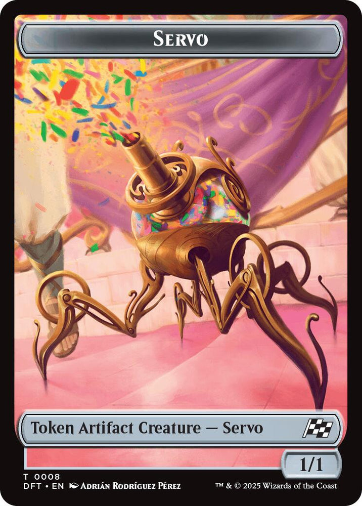 Servo // Thopter (0009) Double-Sided Token [Aetherdrift Tokens]