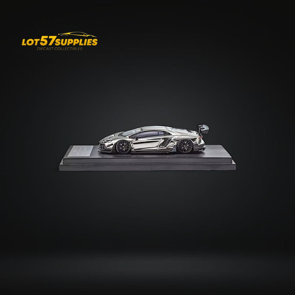 Star Model 1:64 Aventador LBWK LP700-4 Chrome Silver 1:64 (ONLINE ORDER ONLY)